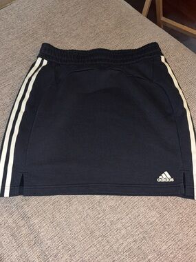 Adidas Black Athletic Sweat Skirt
